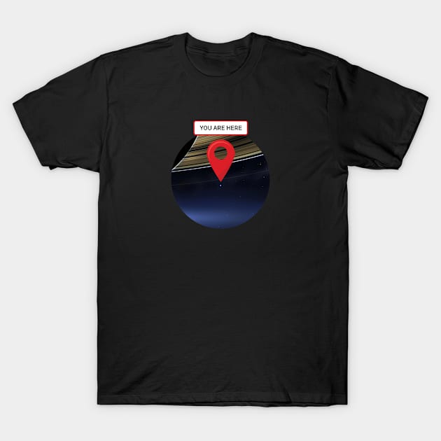 You are here: Cassini, Pale Blue Dot T-Shirt by Synthwave1950